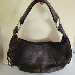Worthington Dark Brown Genuine Leather Purse / Shoulder Bag
